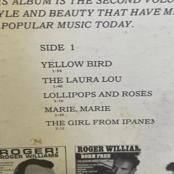 Roger Williams By Special Request-Vol.2 (Vinyl, 1967) Kapp Records KL-4 Good+ LP - Picture 4 of 12